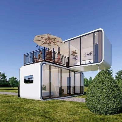 Wall Rock Wool Sandwich Panel Modern Outdoor Portable Mobile Vessel Space Capsule Hotel House