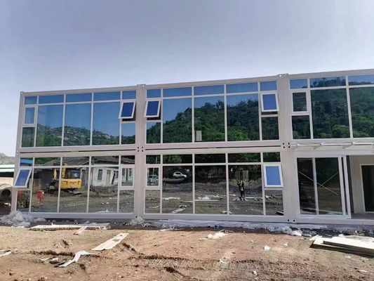 Luxury Prefab Villa Container House With Aluminum Windows And Modern Design