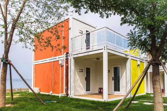 Luxury Prefab Villa Container House With Aluminum Windows And Modern Design