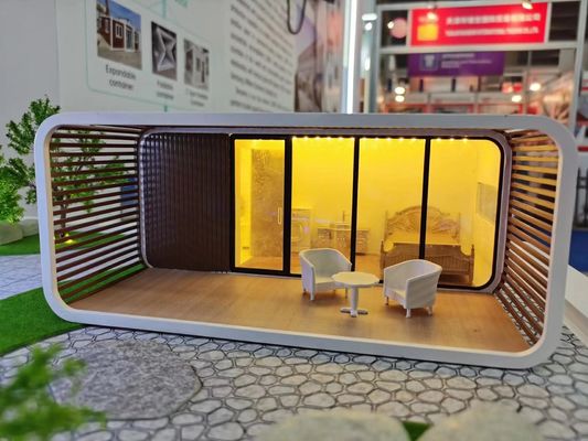 Rock Wool Sandwich Panel Wall Luxury Apple Cabin Container House for Space Capsule