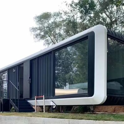 Rock Wool Sandwich Panel Wall Luxury Apple Cabin Container House for Space Capsule