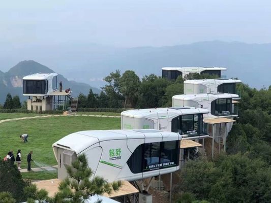 Expandable Container Rock Wool Sandwich Panel Camp House for Coffee and Modern Design