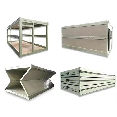 Fast Build Folding Container House with MGO Board Floor and Q235/Q345 Steel Frame
