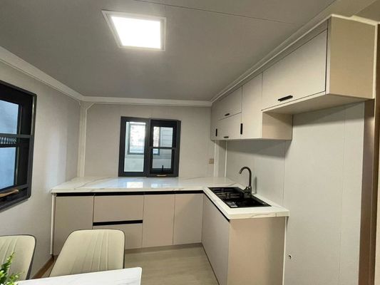 Aluminum Window Prefab Container House with Double Wing Folding Room and Easy Expansion