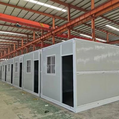 Convenient Sandwich Panel Wall Flat Pack Prefab Houses For Construction Site Easy Setup