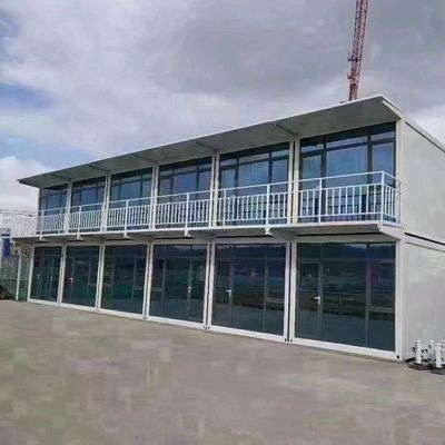 MGO Board Floor 20ft 40ft Prefab Folding Container Homes Folding Flat Pack Container House