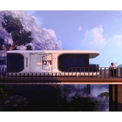 Custom Outdoor Pod Space Capsule with Rock Wool Sandwich Panel Wall from Professional