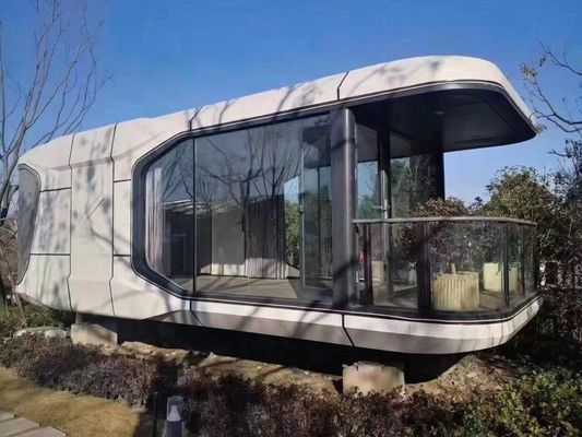 Custom Outdoor Pod Space Capsule with Rock Wool Sandwich Panel Wall from Professional