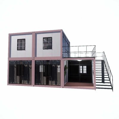 Wind Proof Quick Assembly Light Steel Frame Portable Detached Prefab Container House