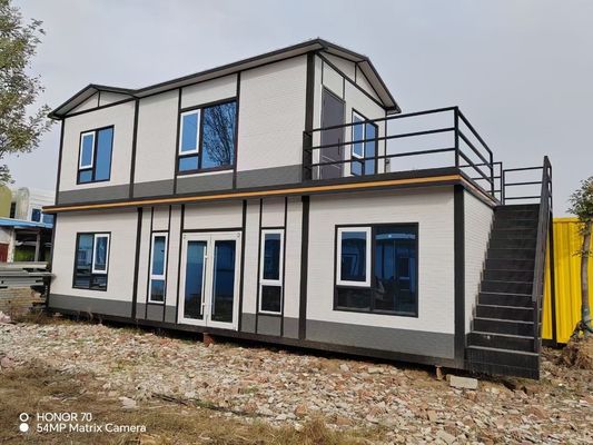 Wind Proof Quick Assembly Light Steel Frame Portable Detached Prefab Container House