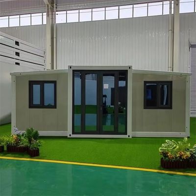 40ft Double-Wing Expansion Container House with Design and EPS Sandwich Panel Roof