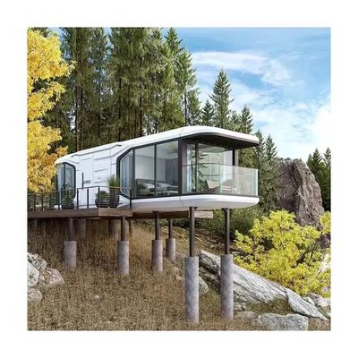 Rock Wool Sandwich Panel Wall Luxury Capsule House for Prefab House Space Capsule Bed