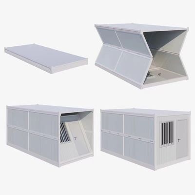 20ft Prefabricated Foldable Container Houses Sandwich Panel Wall Design Style Offices