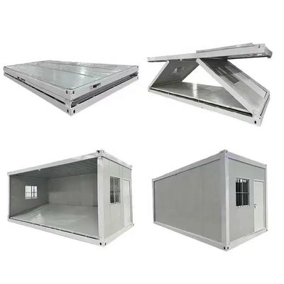 10ft 20ft Foldable Prefab Container Camping Houses Office With Sandwich Panel Wall