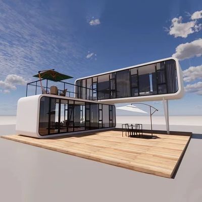 Contemporary 20ft 40ft Prefab Modular Houses Tiny Homes Cabin Office Portable Home Pod Apple Cabin