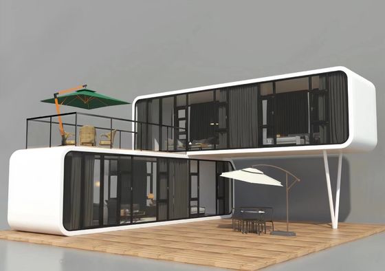 Contemporary 20ft 40ft Prefab Modular Houses Tiny Homes Cabin Office Portable Home Pod Apple Cabin