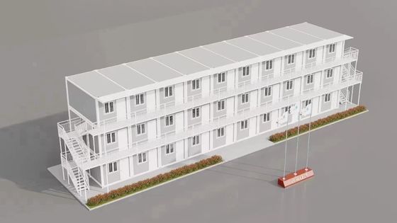 Foldable Container Prefab Tiny Homes Site Office Convenient 20ft 40ft Installation