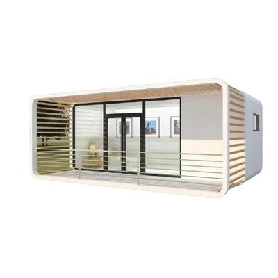 Apple Cottage Glass House Prefabricated Bungalow with Cut Board Wall and Aluminium Plate