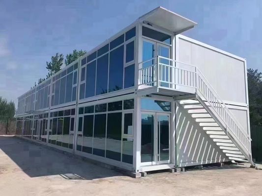 Foldable Farmhouse Design Prefab Office Container Homes with Sandwich Panel Wall