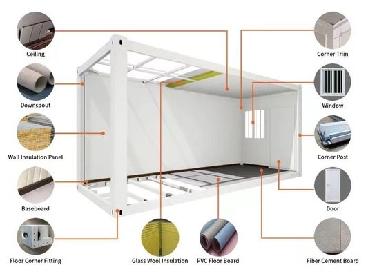 Customizable 5950mm Prefab House for Quick Assembly and Modern Mobile Living Solutions