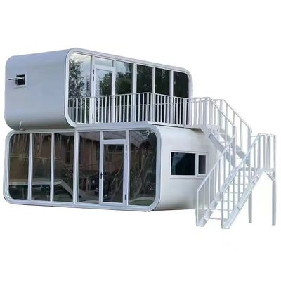 Apple Cabin Restaurant Prefab House with Cut Board Wall and Weather-Resistant Material