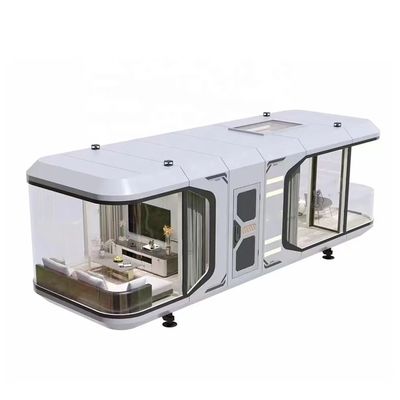 Wall of Rock Wool Sandwich Panel Outdoor Glass Bright Cottage for Romantic Holiday