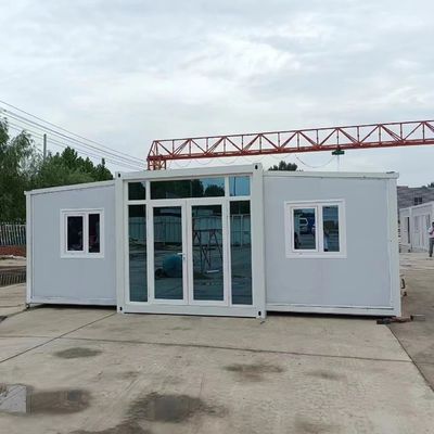 Expand House With 20ft Double-Wing Container Room MGO Board Floor Luxury Style