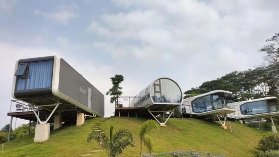 Contemporary Style Space Capsule House Prefabricated Modular Home for Camping Getaway