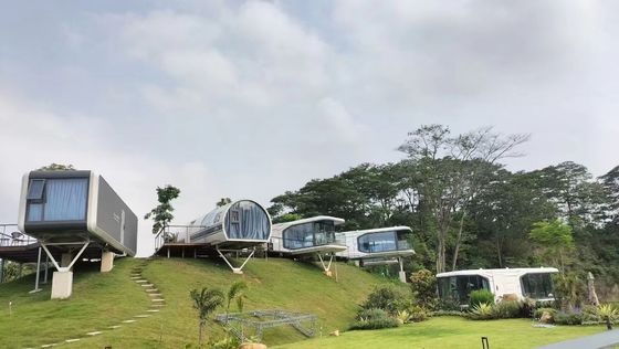 Contemporary Style Space Capsule House Prefabricated Modular Home for Camping Getaway