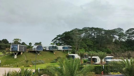Contemporary Style Space Capsule House Prefabricated Modular Home for Camping Getaway