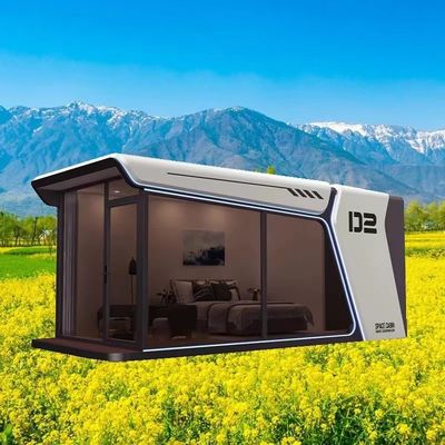 Smart Windproof Hotel Building with Rock Wool Sandwich Panel Wall and Mobile Design