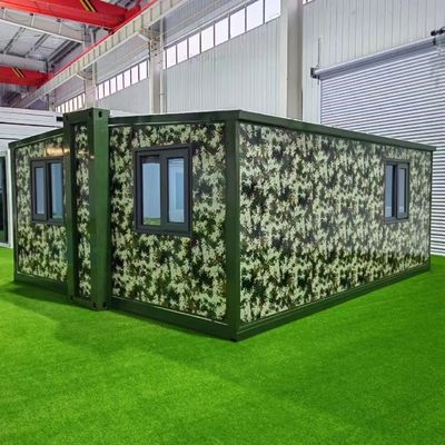 Luxary Style Double-wing Expansion Box for 20ft and 40ft Office Folding Container Room