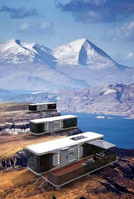 Space Capsule Hotel Modern Design Prefab Container House with Online Technical Support