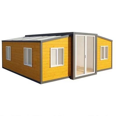 Modern Design Expandable Container House with Double Wing Folding Series Optional Door