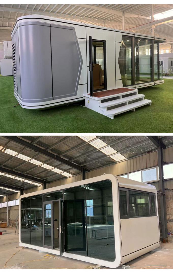 Space Capsule Modern Prefabricated House Contemporary Customized Color